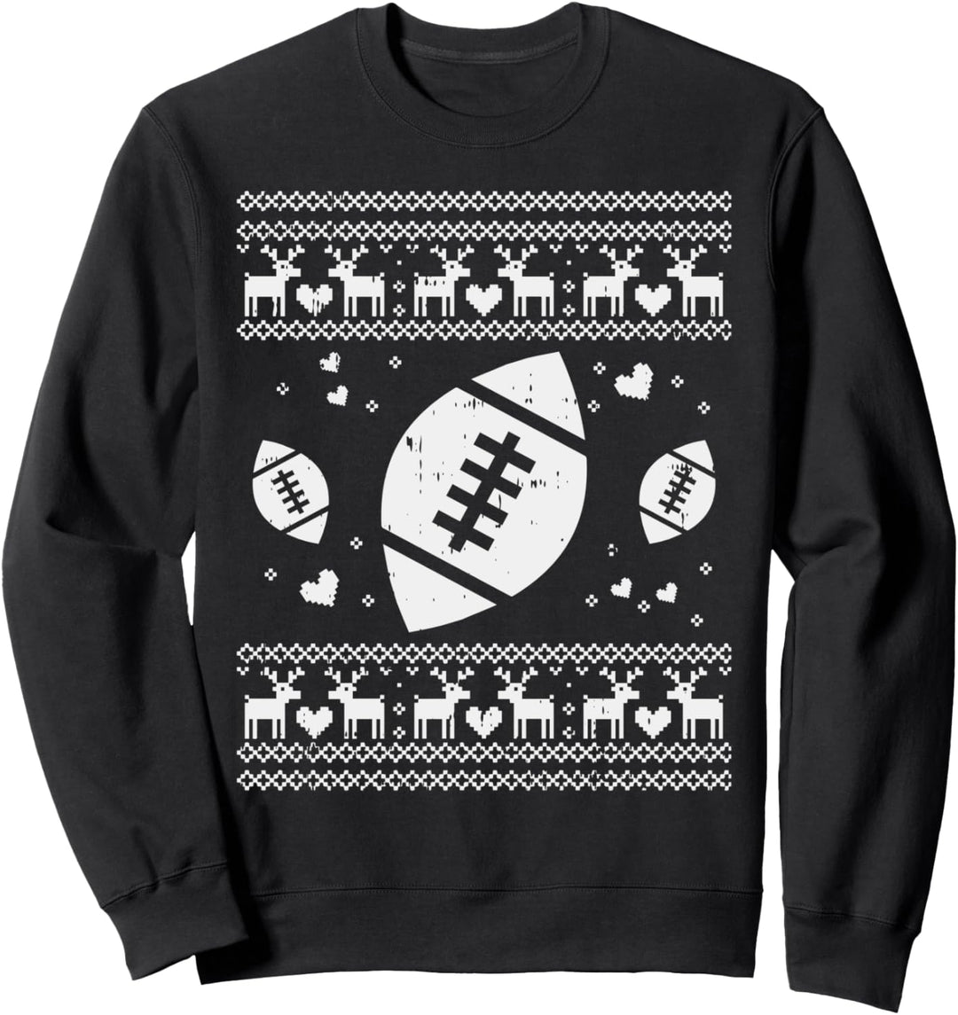 Football Ugly Christmas Ball Sport Player Boy Gift Sweatshirt