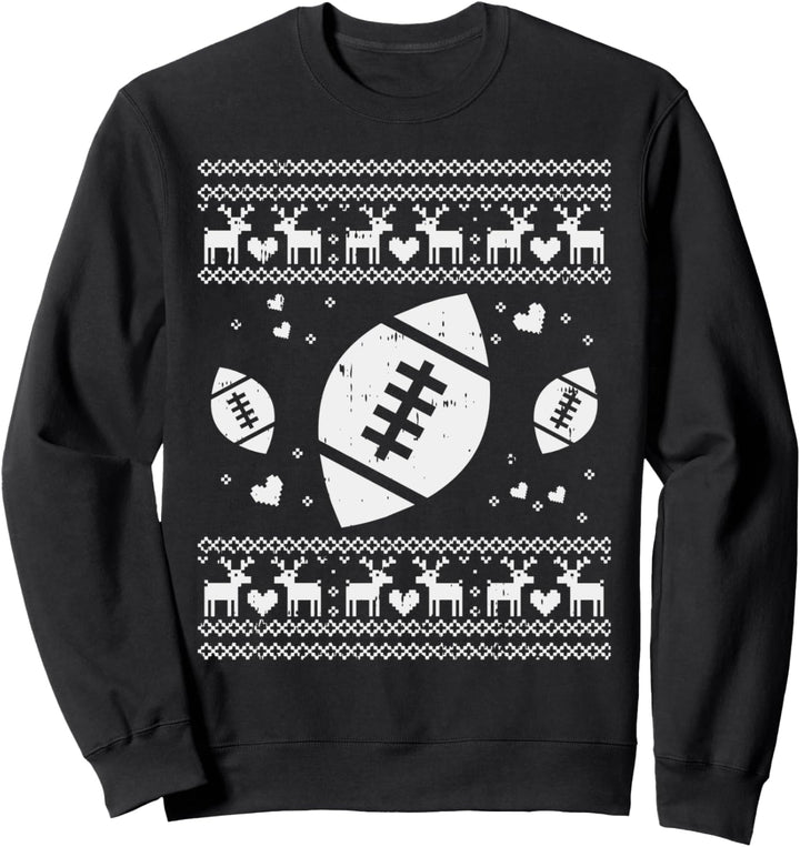 Football Ugly Christmas Ball Sport Player Boy Gift Sweatshirt