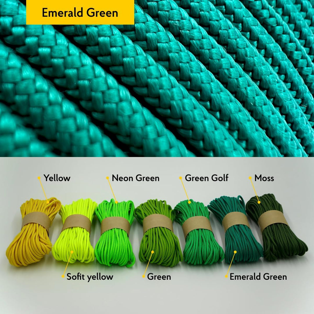 3mm Nylon Paracord 425 (15, 30, 50 und 100m) - Typ II, 100% Nylonseil, 3 Litzen Seil, 3mm Nylonseil