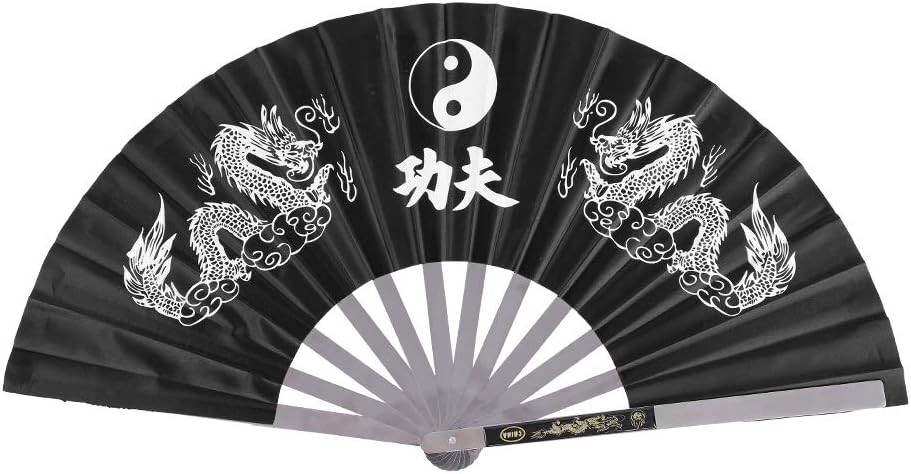 VGEBY1 Tai Chi Fächer, Faltbare Kung Fu Fan Edelstahl Fester Chinese Tai Chi Hand Fächer für Art Dek