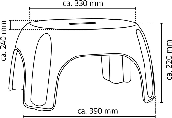 RIDDER Bad-Schemel Fun grau Zementgrau, Zementgrau