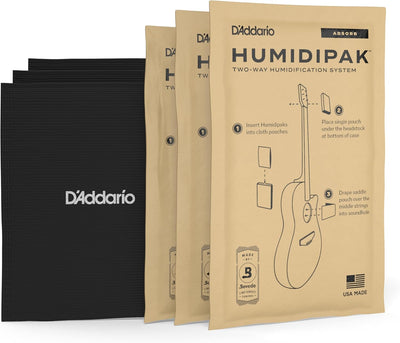 D'Addario Gitarre Entfeuchtungssystem - Humidipak Absorb Kit - Automatische Feuchtigkeitskontrolle -