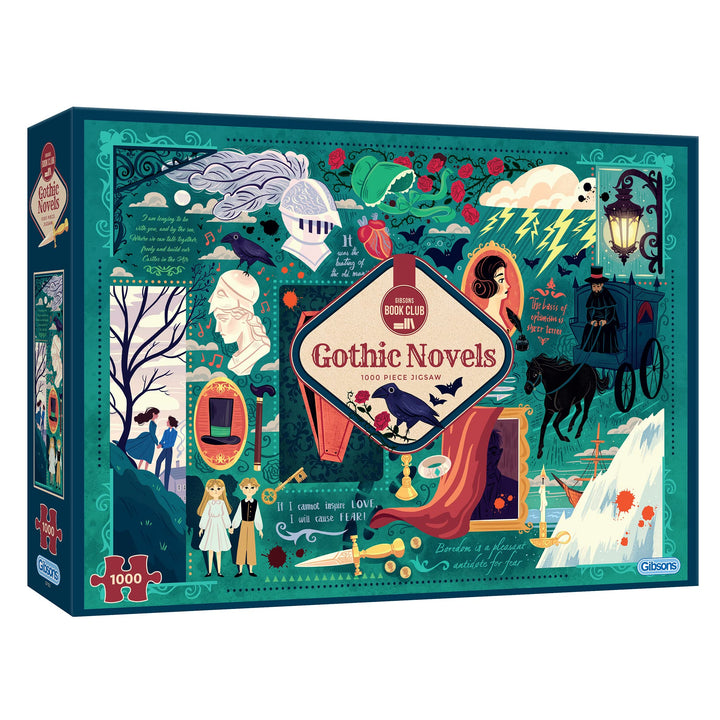 Gothic Novels - Book Club 1000 Teile Puzzle | Nachhaltiges Puzzle für Erwachsene | Premium 100% recy