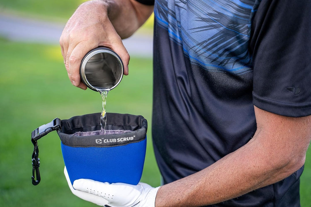 Club Scrub Reinigungsbeutel für Golfschläger und Bälle, wasserdichtes Innenfutter mit Clean-Face-Tec