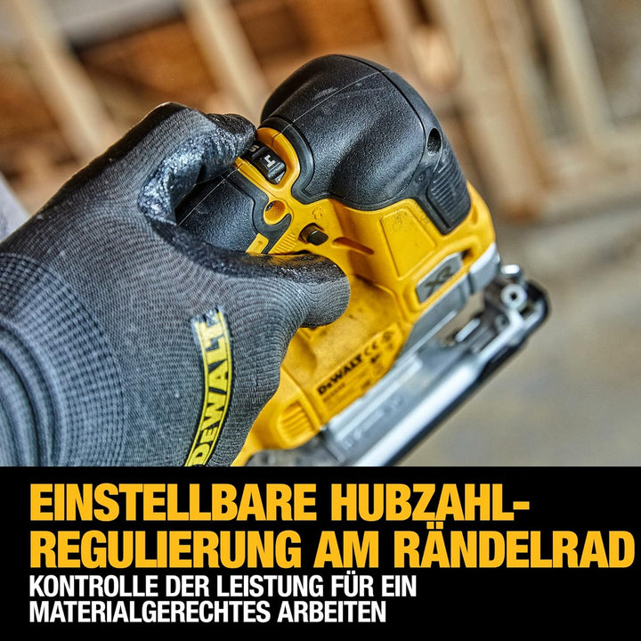 Dewalt Akku-Pendelhub-Stichsäge (18V, bürstenlos, luftgekühlt, verstellbarer Alu-Druckguss-Sägeschuh