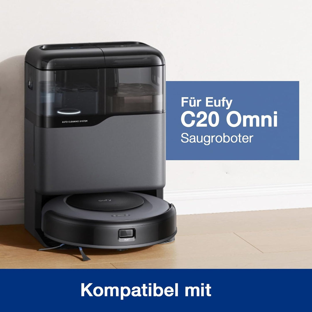 Zubehörset für Eufy Omni C20 Saugroboter, 20 Stück Ersatzteile mit Hauptbürste, HEPA Filter, Staubbe