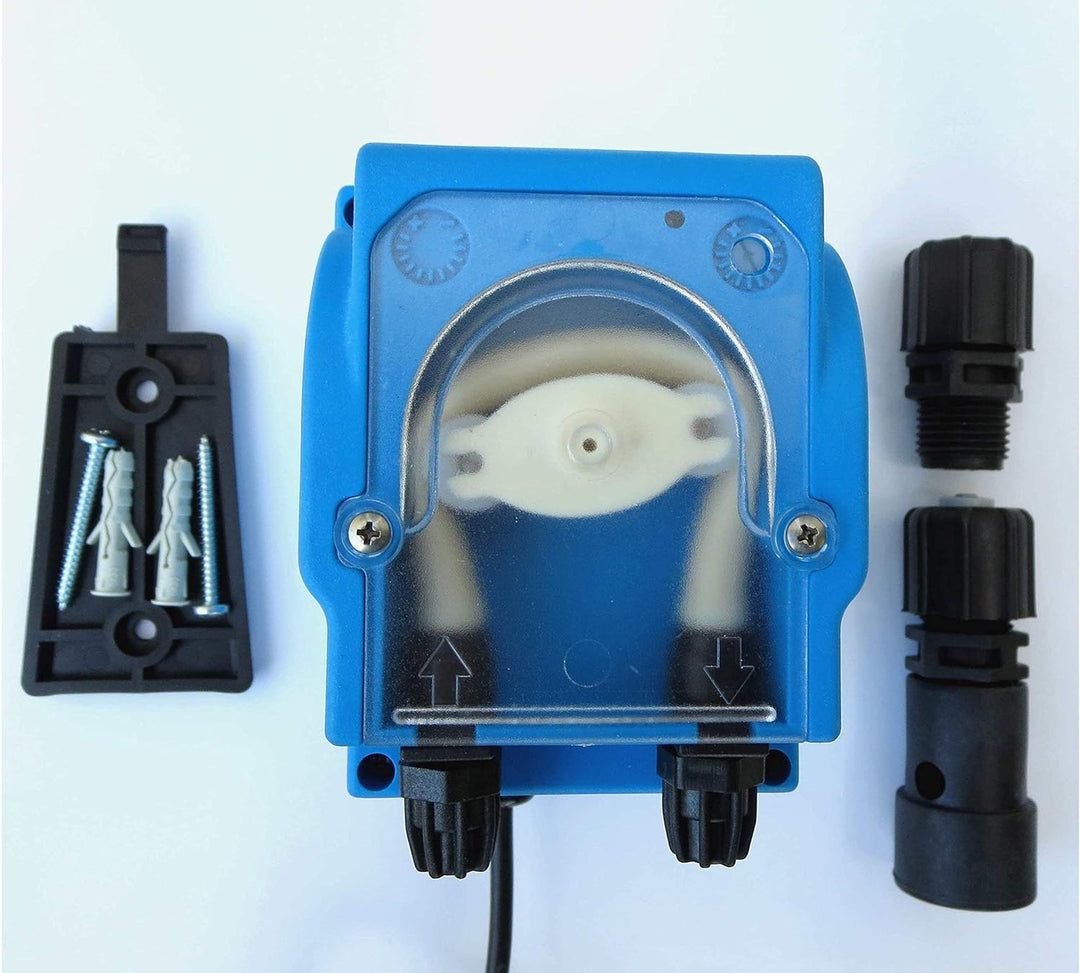 alfa-pool Dosierpumpe, Schlauchpumpe PVG 230V regelbar 4,0-12,0 l/h mit Betriebsanzeige und Leermeld