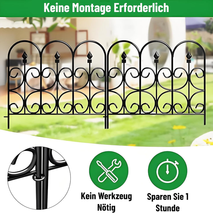 Amagabeli Garden Home 81CM X 61CM X 5 Stück Gartenzaun Metall Zaunelementen Gartenzäune Dekorative Z