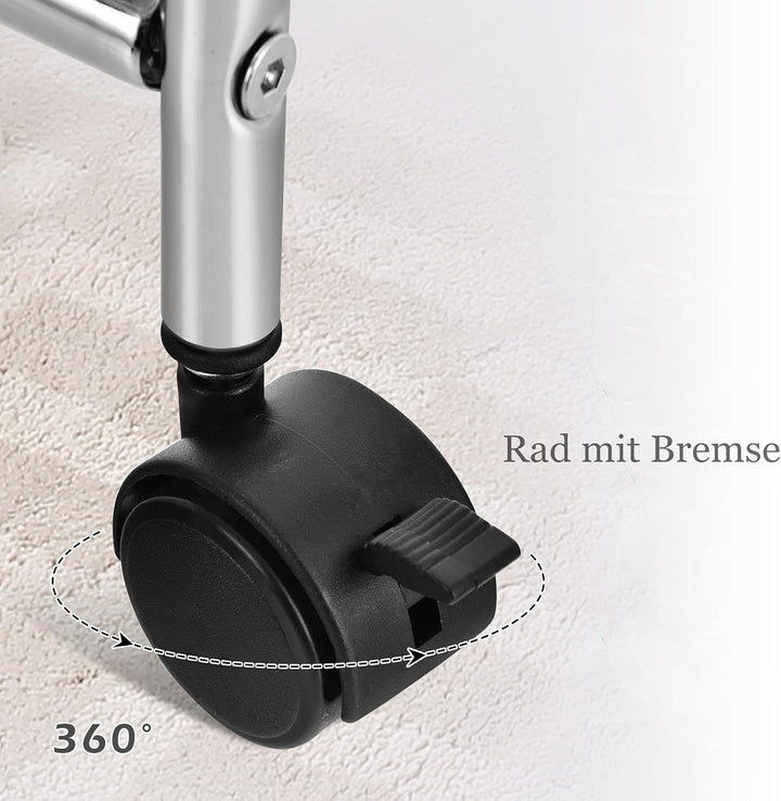 DREAMADE Rollwagen mit Schublade 10 Fächern, Haushaltswagen Badtrolley Küchenwagen auf Rollen, Rolls