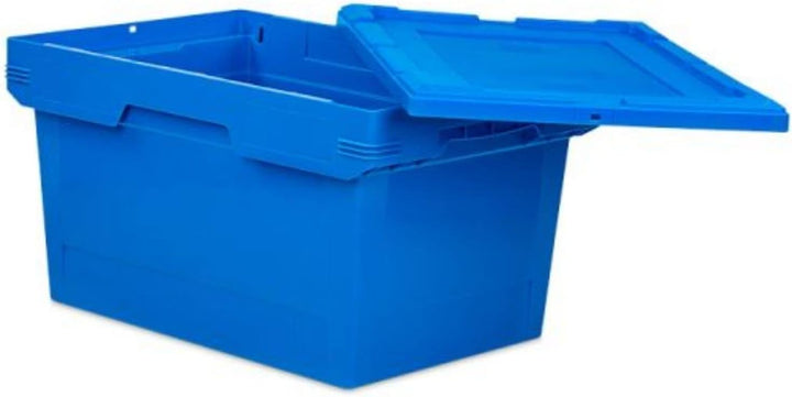 PROREGAL Conical Mehrweg-Stapelbehälter Blau | HxBxT 27,3x40x60cm | 47 Liter | Lagerbox Eurobox Tran