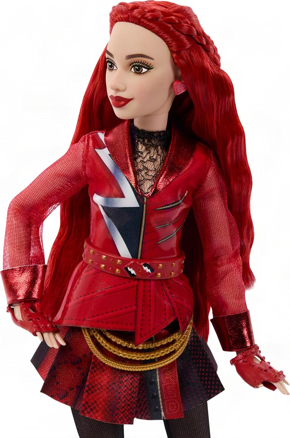 Mattel Disney „Descendants: Wicked Wonderland“ Red, Tochter der Herzkönigin, Modepuppe mit ausziehba