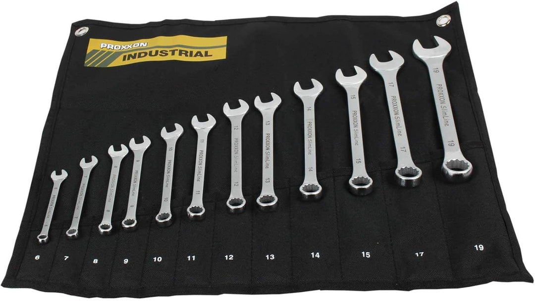 Proxxon SlimLine Ring- Maulschlüsselsatz, 12-tlg. in Wickeltasche