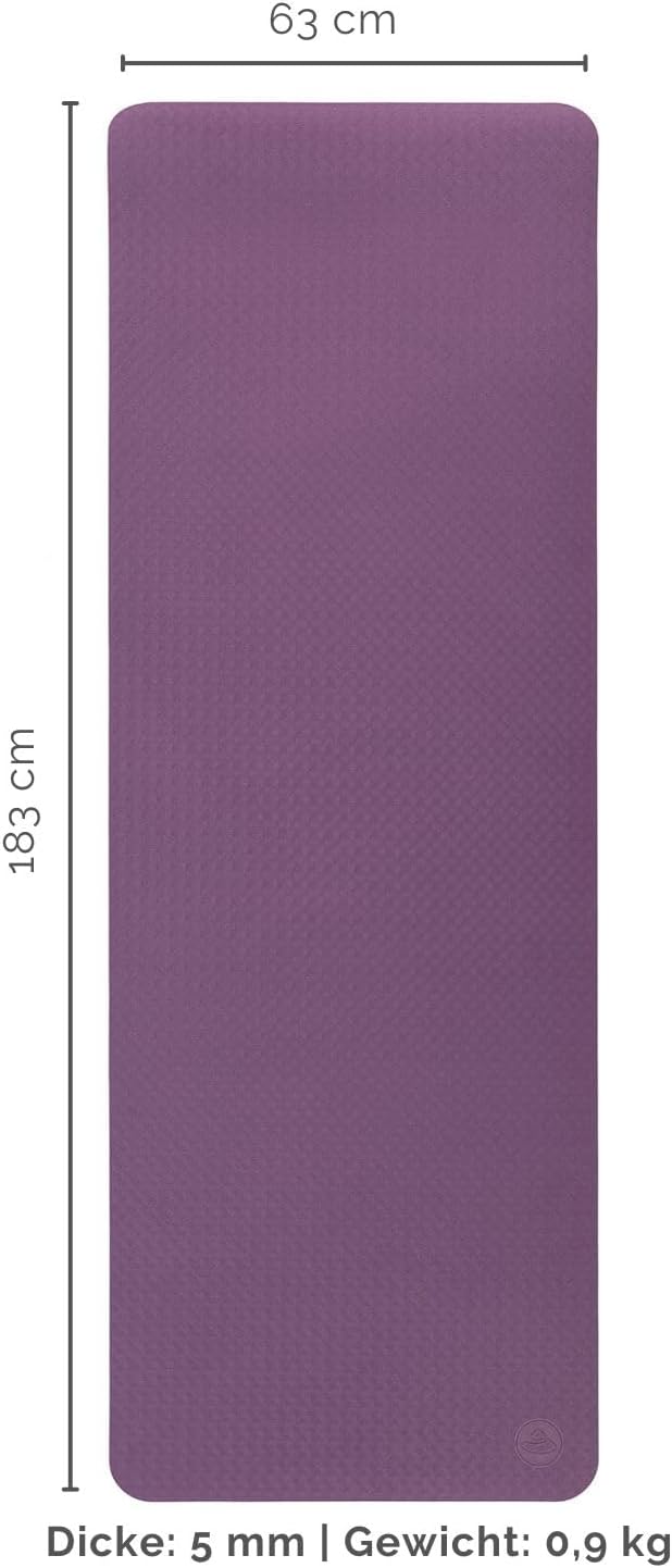 Bodhi Yoga Starter-Set Komplett | rutschfeste Yogamatte aus TPE inkl. 2 Yogablöcken aus Eva (Moosgum
