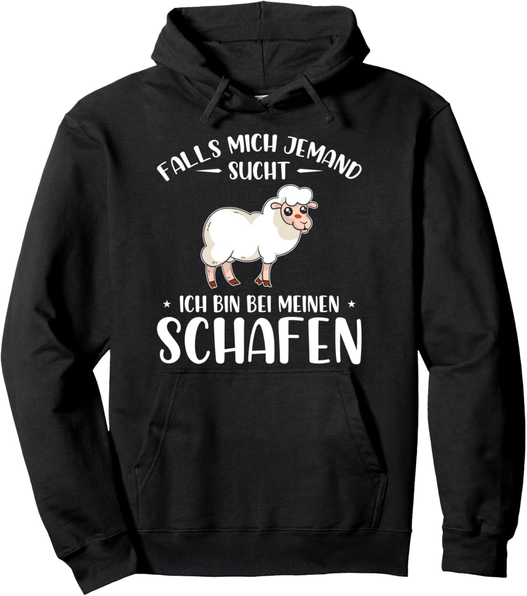 Schäfer Landwirt Schaf Bauer Ich Bin Bei Meinen Schafen Pullover Hoodie