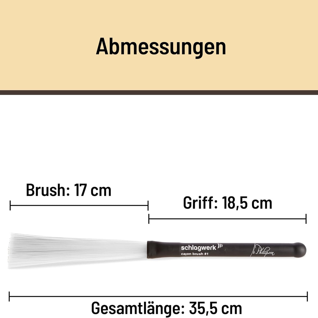 Schlagwerk BRC01 Cajon Pinsel #1 – Matthias Philipzen Signature Serie, BRC01