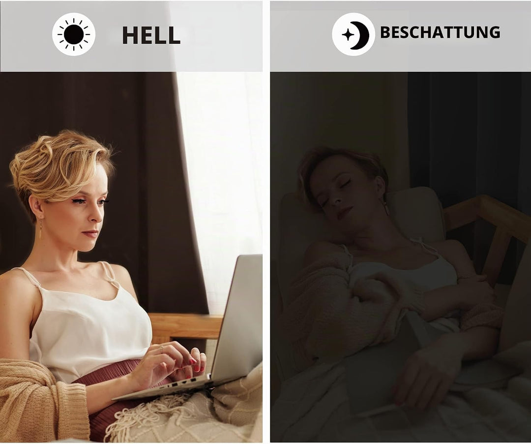 Deconovo Blickdicht Gardinen mit Ösen für Schlafzimmer Thermogardine Kälteschutz Vorhang Blickdicht,