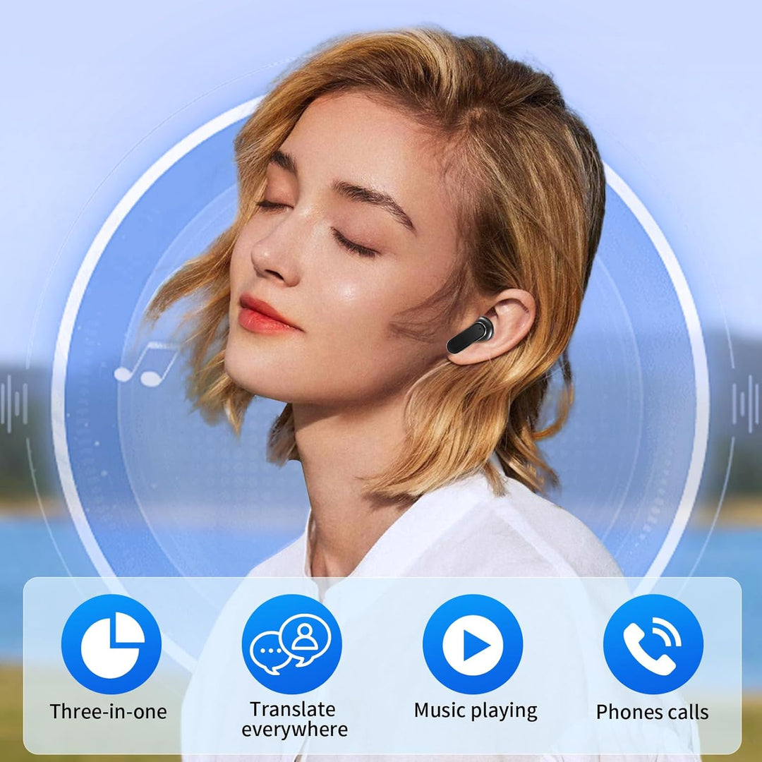 AI Sprachübersetzer-Ohrhörer, professionelle drahtlose Bluetooth Übersetzungs Ohrhörer, 144 Online-S