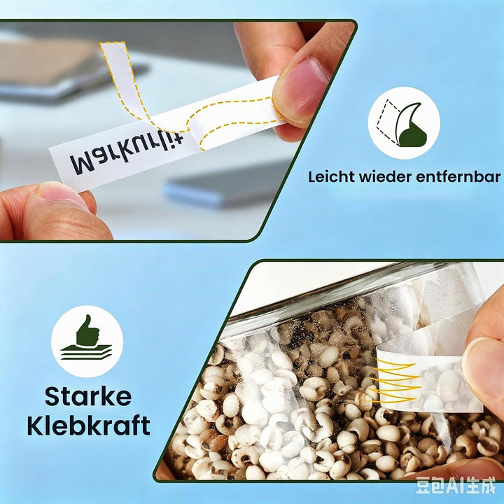 Markurlife 6-Pack Ersatz für Brother P-Touch Bänder TZe-131 12mm Schwarz auf Klar Laminierte Kompati