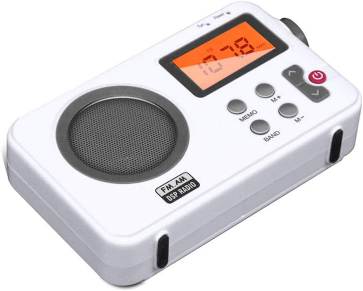 Duschradio-Lautsprecher, DAB/DAB+ Radio mit LCD-Display, tragbares AM/FM-Stereo-Radio mit Kopfhörer-