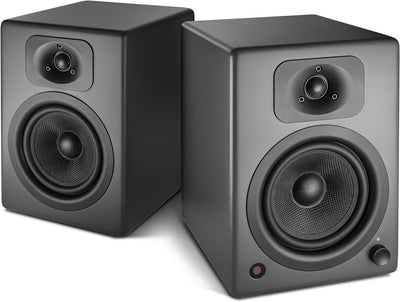 wavemaster TWO NEO stone gray – Regallautsprecher-System (60 Watt) mit Bluetooth-Streaming, digitale