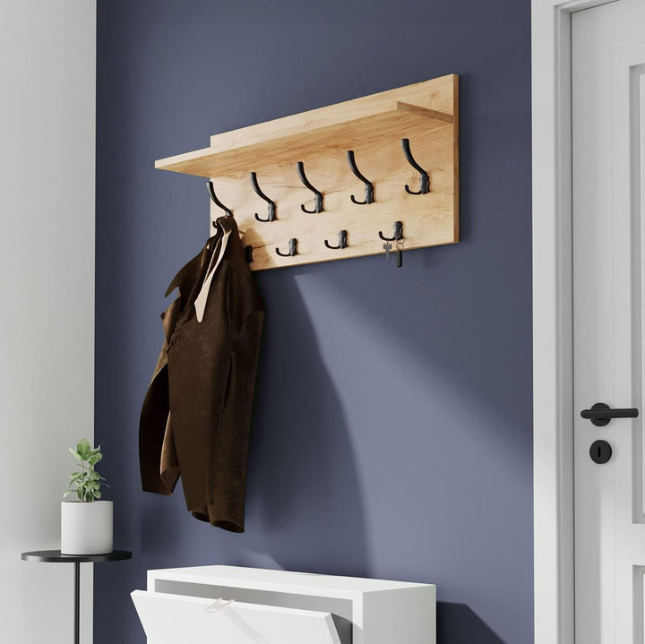 AKKE 40x80 | VERTI Garderobenpaneel Wandgarderobe Garderobe Wandpaneel Kleiderstange CHROM | GOLD CR