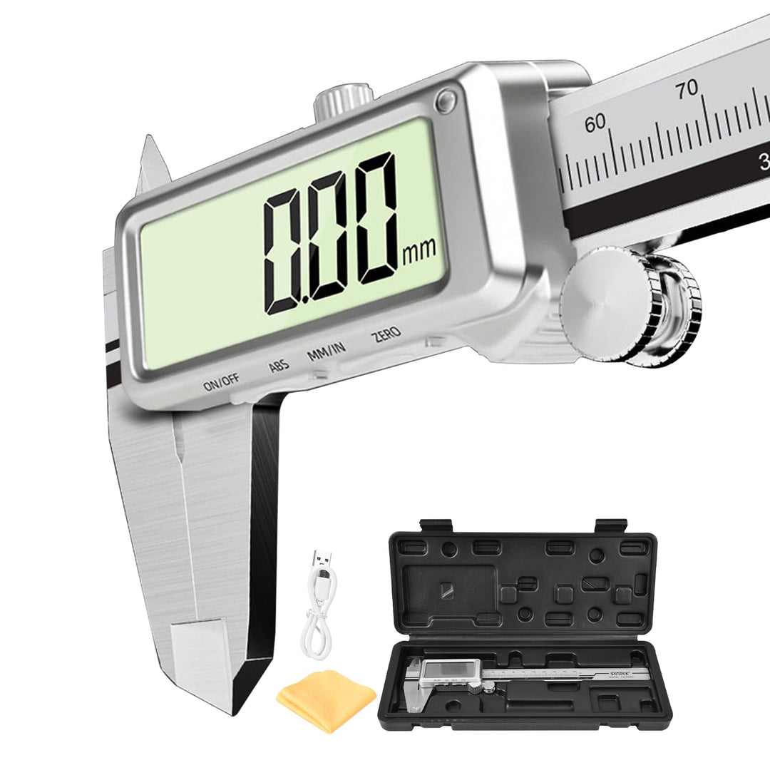 Digitaler Messschieber 150 mm - Wiederaufladbare Messschieber Digital Edelstahl mit Hochauflösendes