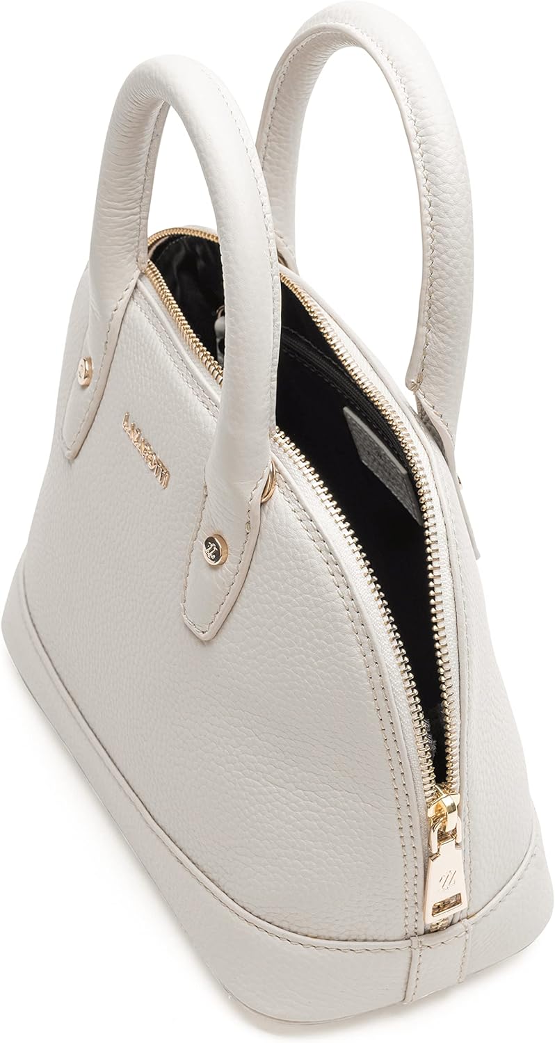 Lazarotti Bologna Leder Handtasche Damen | mit Henkel & abnehmbaren Tragegurt | mittelgrosse Henkelt