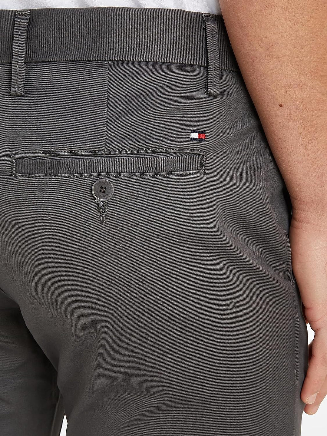 Tommy Hilfiger Herren Hose Core Bleecker 1985 Pima Cotton Chino 28W / 30L Grey (Dark Ash), 28W / 30L
