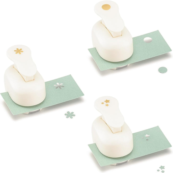 Vaessen Creative Stanzer Set - Motivstanzer - Weihnachten - 9 Stück - Tonpapier und Bastelmaterial b