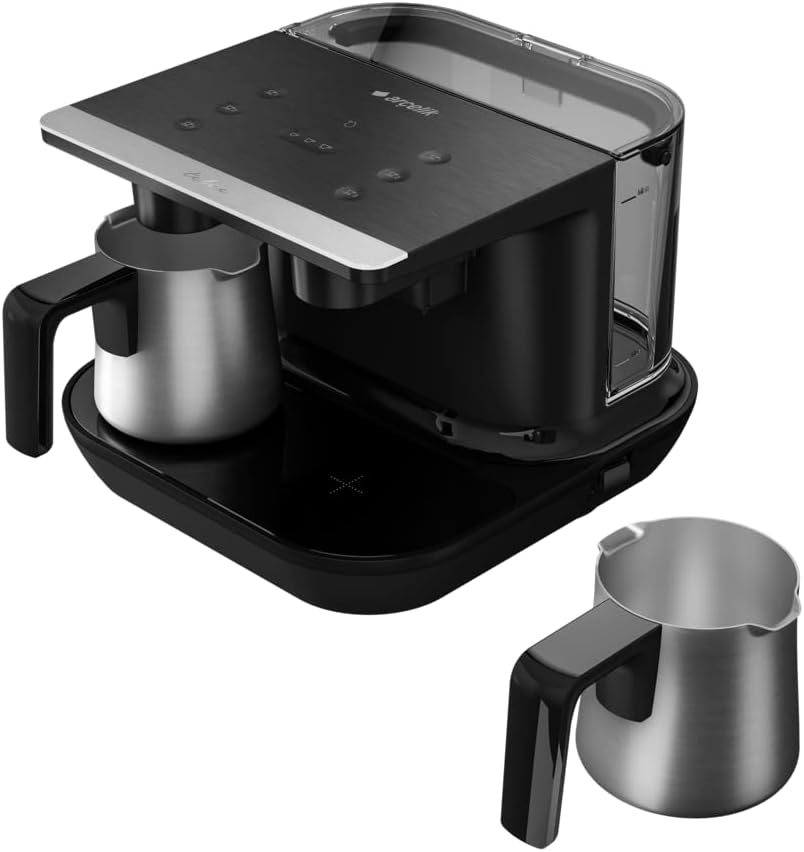 Arçelik Turkish Automatic Coffee Machine , Arabic coffee maker ( 6 cup ) TKM 9961 (Black), Black