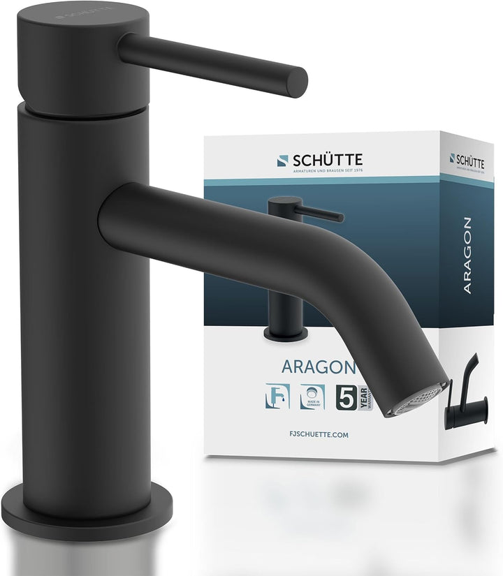 SCHÜTTE Kaltwasserhahn ARAGON 37965, Wasserhahn Bad nur für Kaltwasser, Waschtischarmatur im Gäste-W