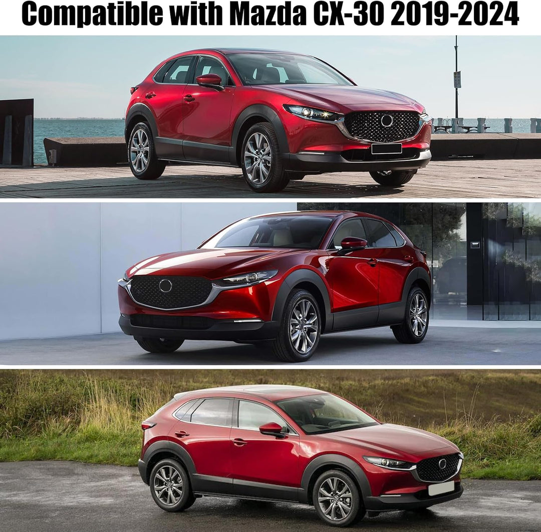 Auto Schwarzes Halbgarage für Mazda CX-30 2019-2024, LWB Soft Windschutzscheibe Abdeckung Hälfte Aut
