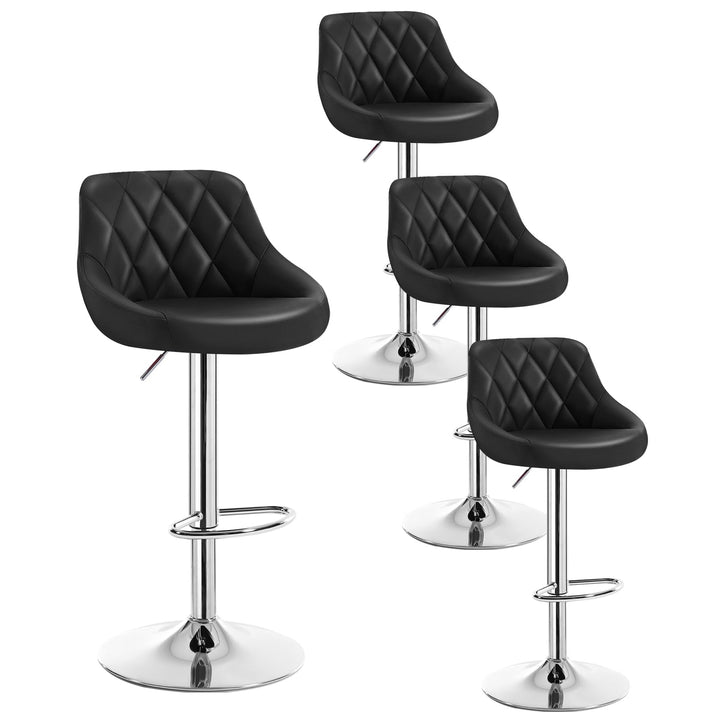 WOLTU 4er Set Barhocker Bistrohocker Tresenhocker Barstuhl Höhenverstellbar, Drehbar, Sitzfläche aus