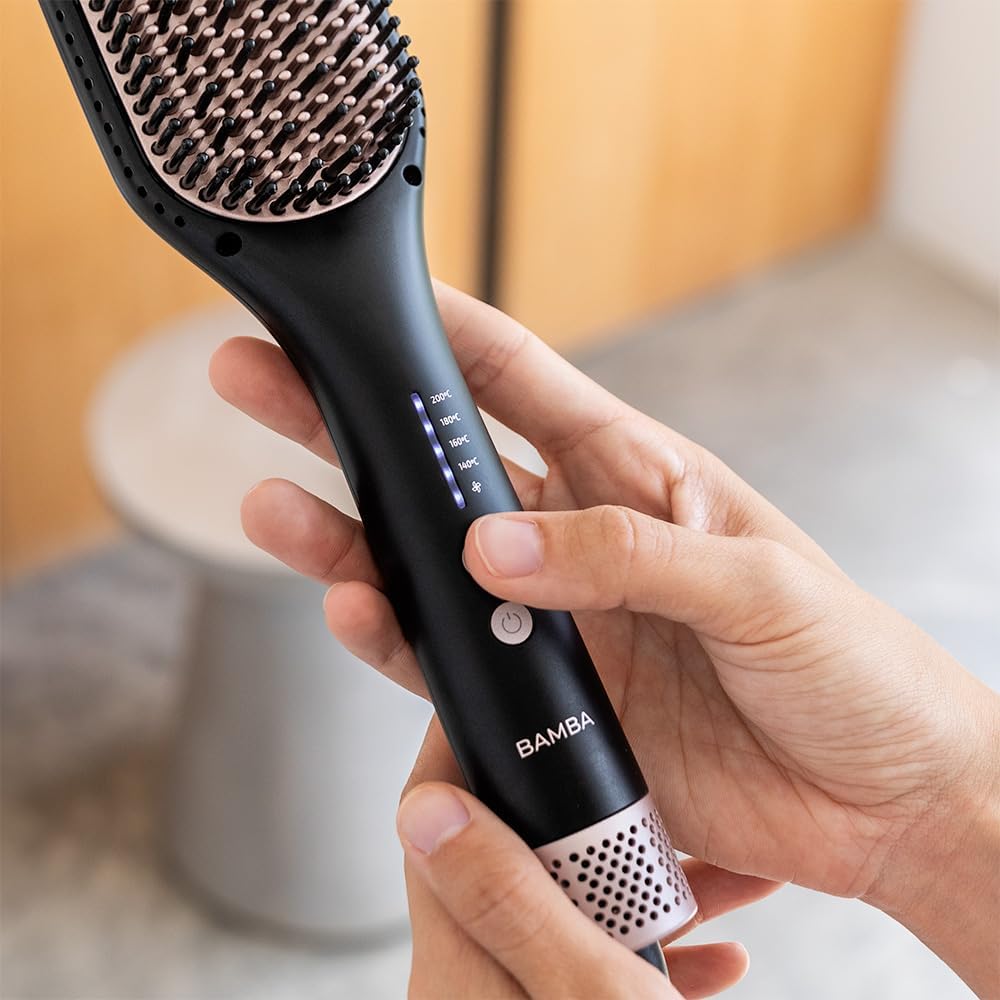 Cecotec Luftbürste Bamba InstantCare AirFlow, Keramikbeschichtung, Geeignet für alle Haartypen, 4 Te