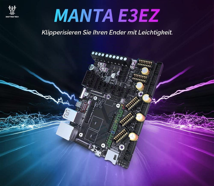 BIGTREETECH Manta E3 EZ Control Board 32Bit, Neues Upgrade Silent Board unterstützt Klipper-Firmware