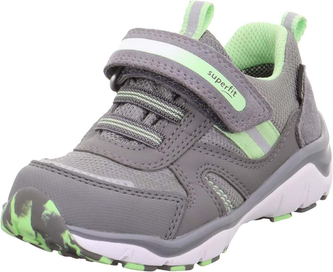 Superfit Jungen Sport5 Sneaker 21 EU Hellgrau Hellgrün 2510, 21 EU Hellgrau Hellgrün 2510