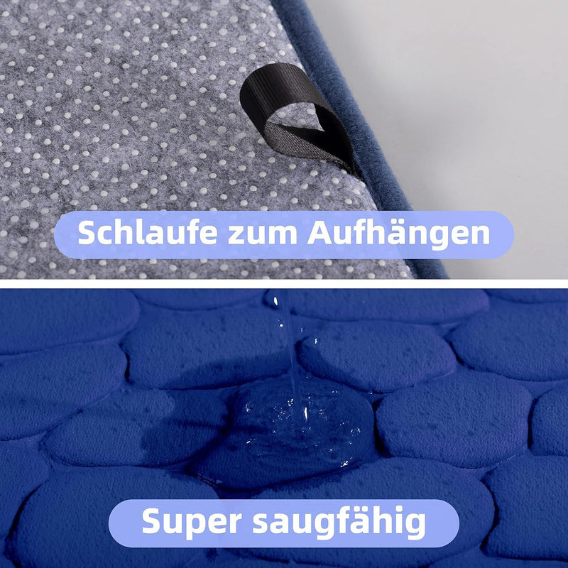 chakme Badematte Memoryschaum Badteppich Memory Foam Duschvorleger Saugfähige Badvorleger Badezimmer
