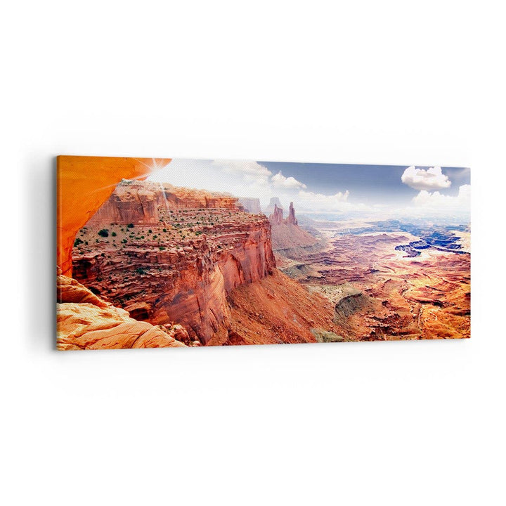 ARTTOR Wandbilder Dekoration Wohnzimmer Amerika arizona schlucht geologie Bilder auf Leinwand 120x50