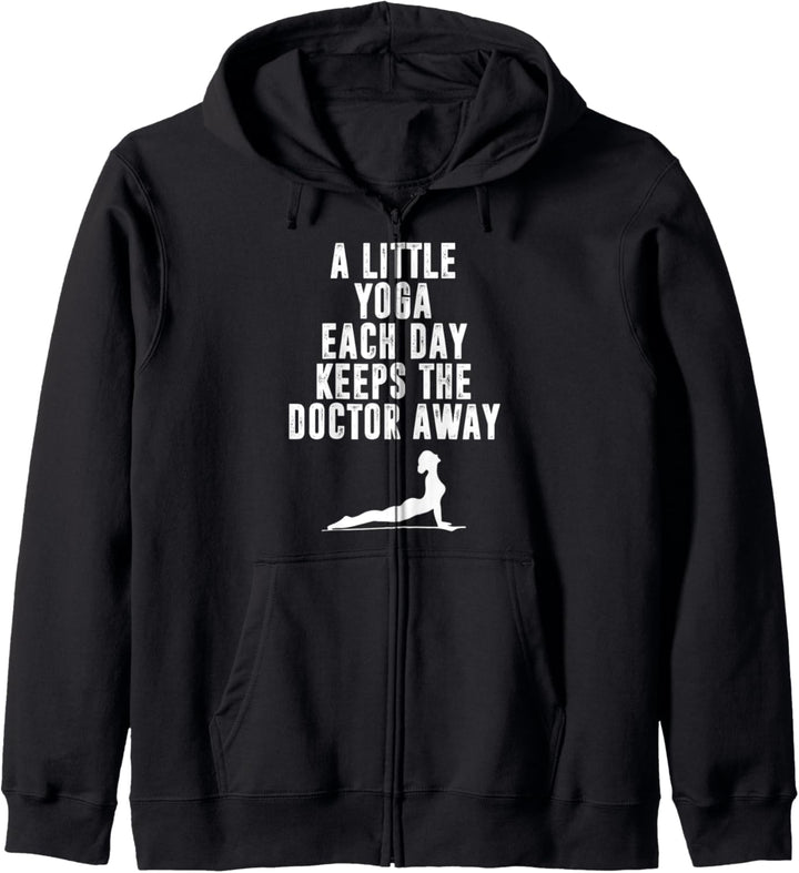 Ein Wenig Yoga Jeden Tag Hält Den Arzt Fern Sport Entspannen Kapuzenjacke