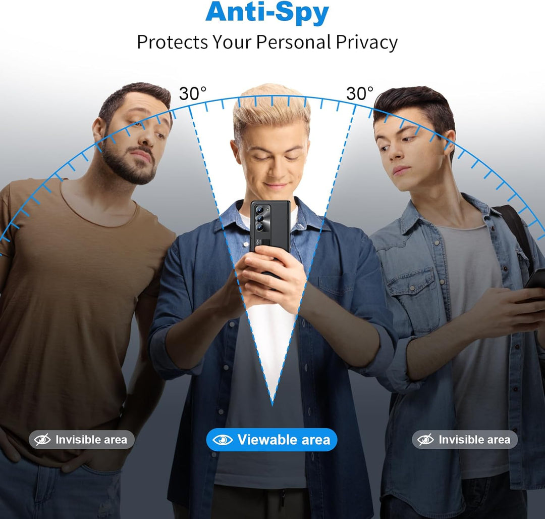 spoovcto for Samsung Fold5 Ständer Hülle： Privatsphäre Bildschirmschutz & Scharnier Schutz & Display