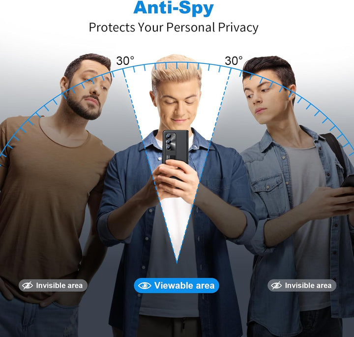 spoovcto for Samsung Fold5 Ständer Hülle： Privatsphäre Bildschirmschutz & Scharnier Schutz & Display