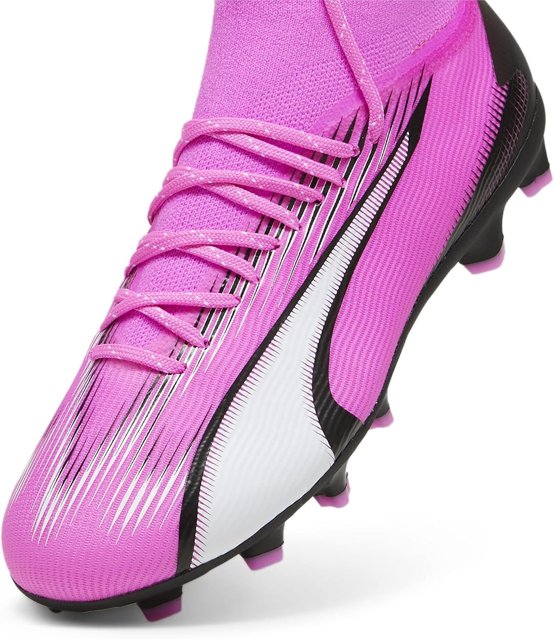 PUMA Unisex Kinder Ultra Pro Fg/Ag Jr Soccer Shoe 35 EU Poison Pink White Black, 35 EU Poison Pink W