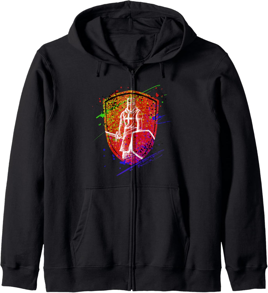 Shield Knights Templar Warrior Kapuzenjacke