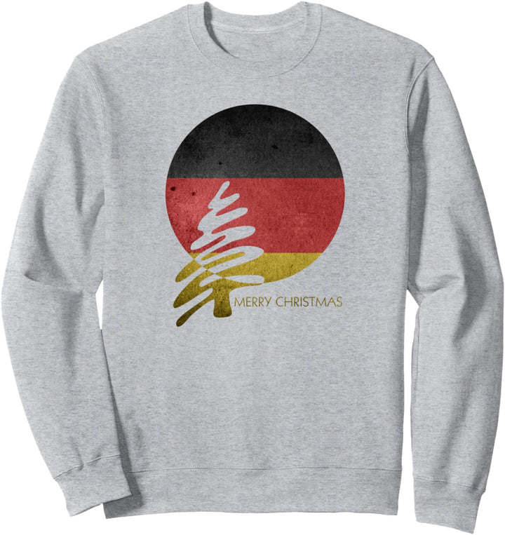 Merry Christmas Tree - Deutschland (BRD) Flagge Fan Fun Sweatshirt