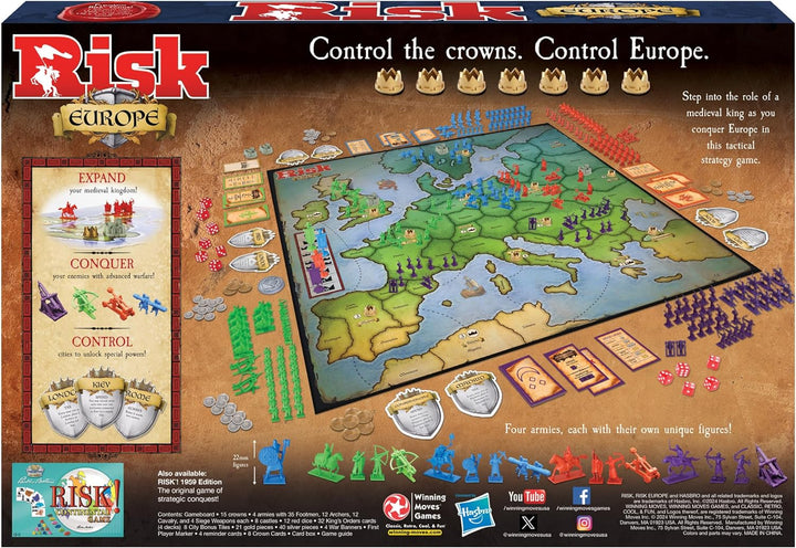 Winning Moves Games Risk Europe, Blau