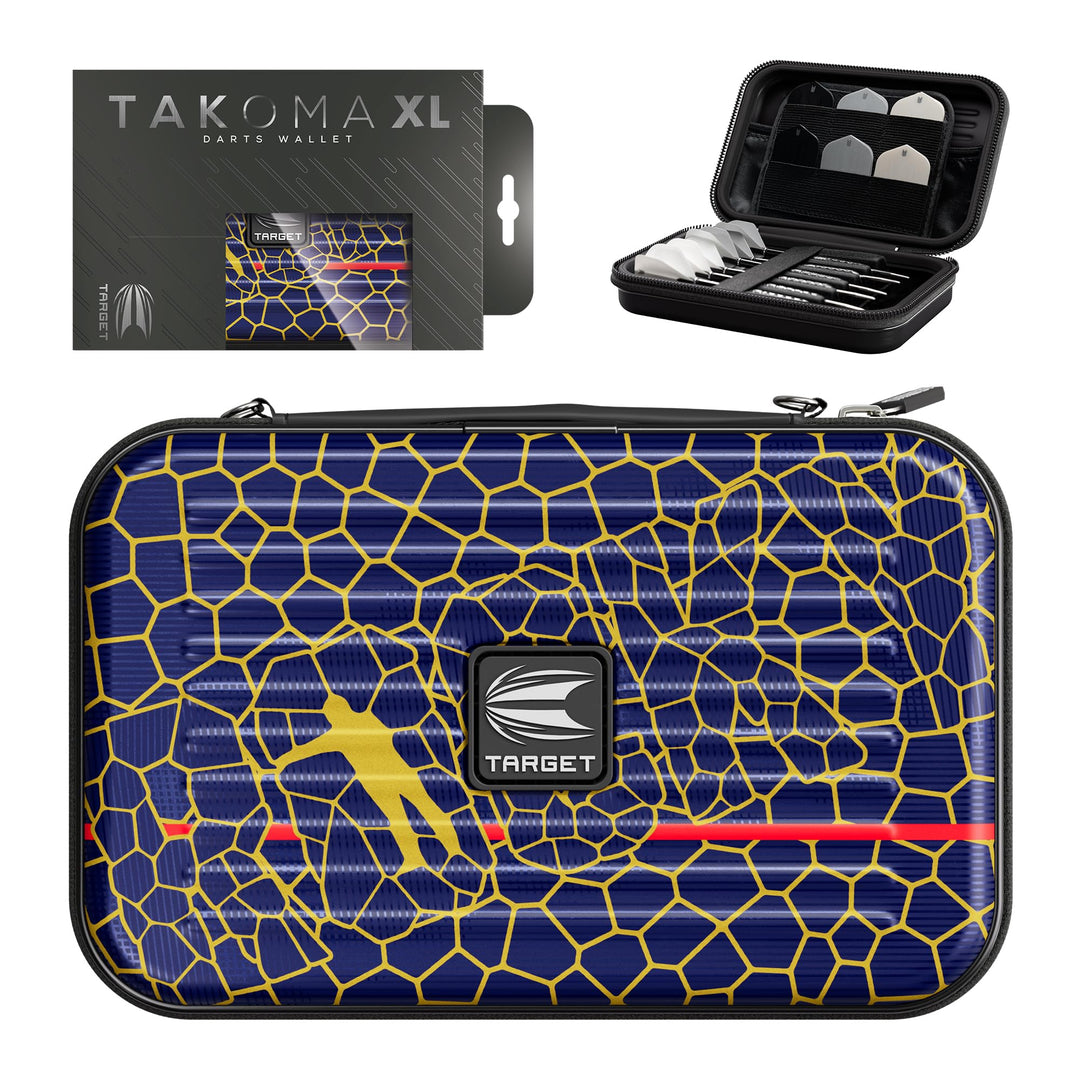 Target Darts Josh Rock Takoma Wallet, XL - Josh Rock Darttasche, Darts Hartschalen Etui, Darts Set A