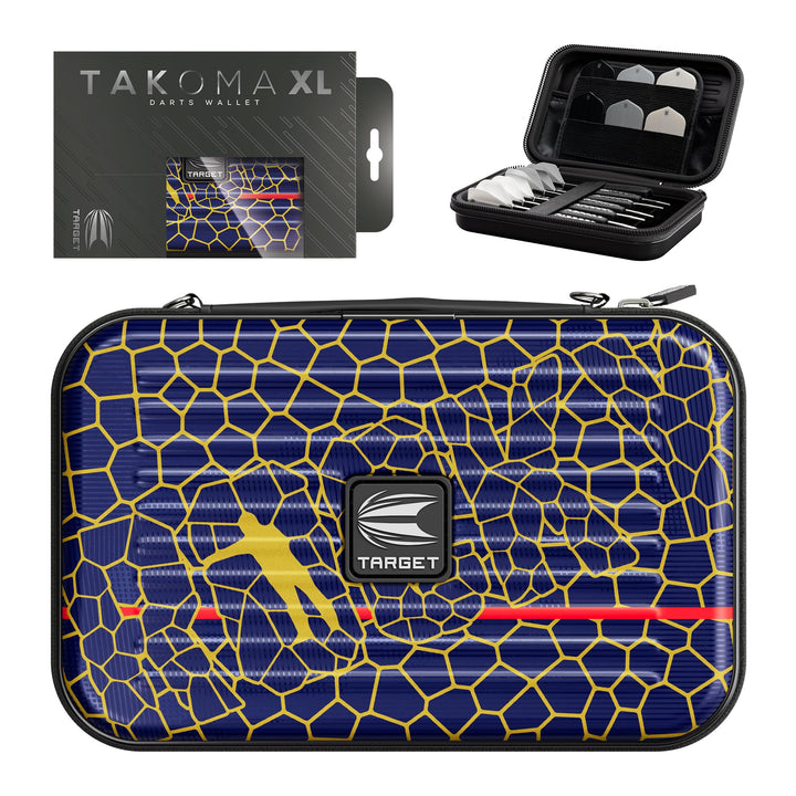 Target Darts Josh Rock Takoma Wallet, XL - Josh Rock Darttasche, Darts Hartschalen Etui, Darts Set A