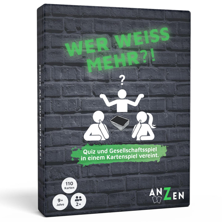 WER Weiss MEHR - Kartenspiel für Erwachsene und Kinder | Quiz-Spiel | Gesellschaftsspiel-e | Kartenq