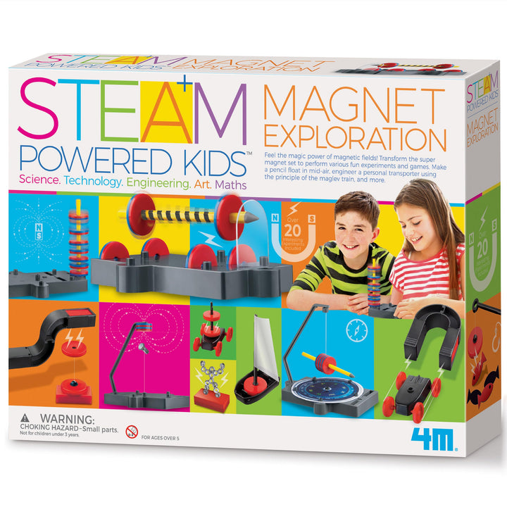 4M STEAM Powered Kids Magnet Exploration - Experimentierkasten Kinder ab 8 Jahre, Mint Lernspielzeug