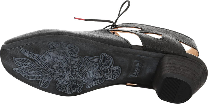 Think! Damen Aida Chromfrei Gegerbte Nachhaltige Slingback Pumps 36.5 EU 0000 Schwarz, 36.5 EU 0000